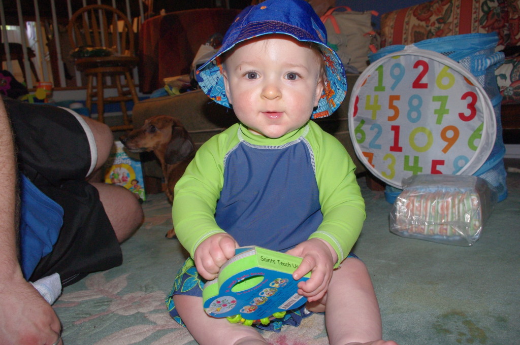 Getting ready for the pool