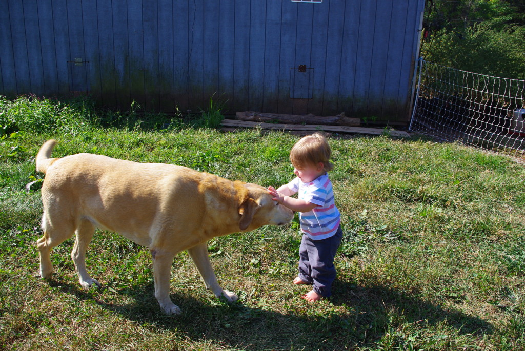 Finn and his new buddy, Oliver