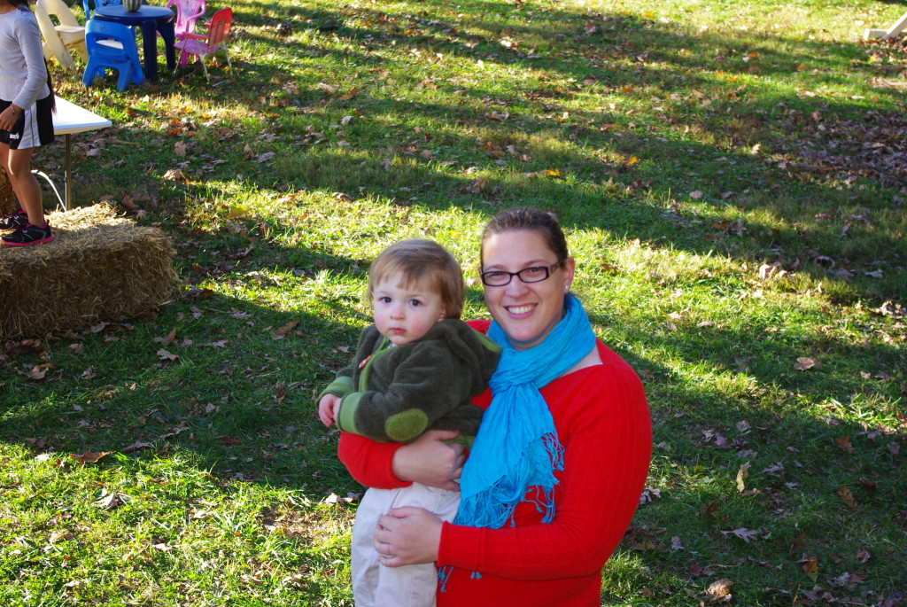 Hey, we're both looking at the camera!  Great picture, daddy!