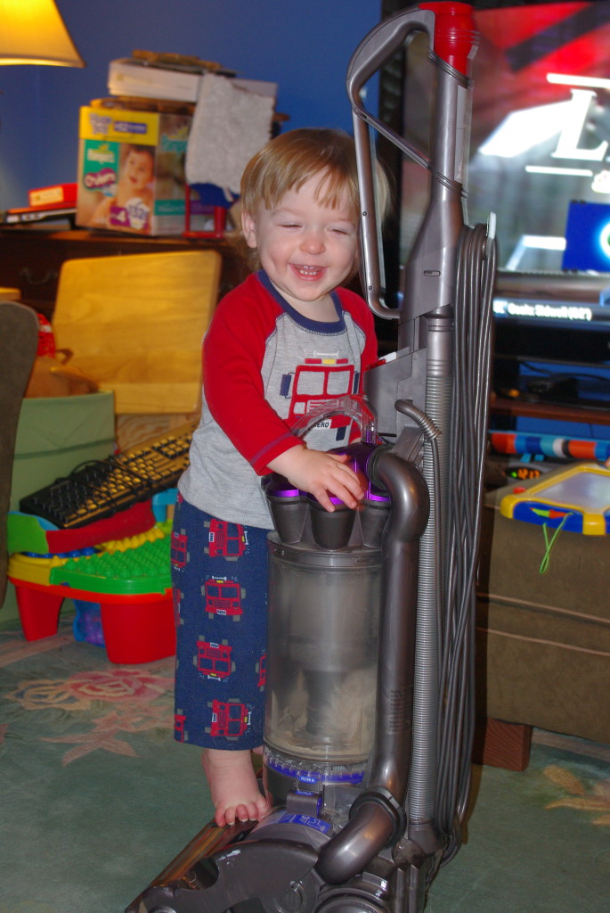 I'll help you clean, momma!