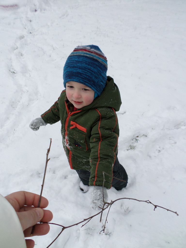 How does he still manage to find sticks?!